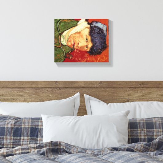 Van Gogh Self-portret met gebandatuurde Oorsprong  Canvas Afdruk (Insitu (Slaapkamer))