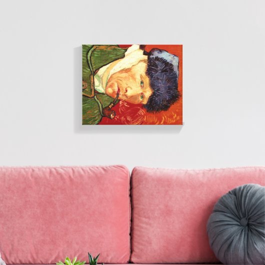 Van Gogh Self-portret met gebandatuurde Oorsprong  Canvas Afdruk (Insitu (Woonkamer))