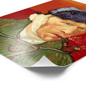 Van Gogh Self-portret met gebandatuurde Oorsprong  Foto Afdruk (Hoek)