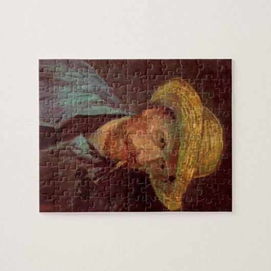 Van Gogh Self Portret met Pet en pijp Legpuzzel (Horizontaal)