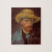 Van Gogh Self Portret met Pet en pijp Legpuzzel (Verticaal)
