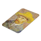 Van Gogh Self Portret met Pet Magneet (Linkerzijde)