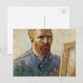 Van Gogh Self Portret voor Easel Briefkaart (Voorkant / Achterkant)