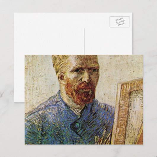 Van Gogh Self Portret voor Easel Briefkaart (Voorkant / Achterkant)