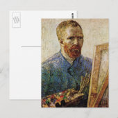 Van Gogh Self Portret voor Easel Briefkaart (Voorkant / Achterkant)