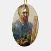 Van Gogh Self Portret voor Easel Keramisch Ornament (Links)