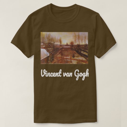 Van Gogh Shirt The Parsonage Garden at Nuenen in t (Design voorkant)