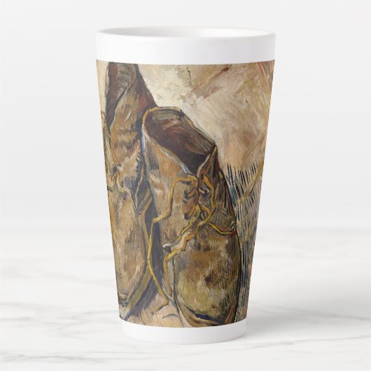 Van Gogh Shoes Latte Mug Latte Mok (Voorkant)