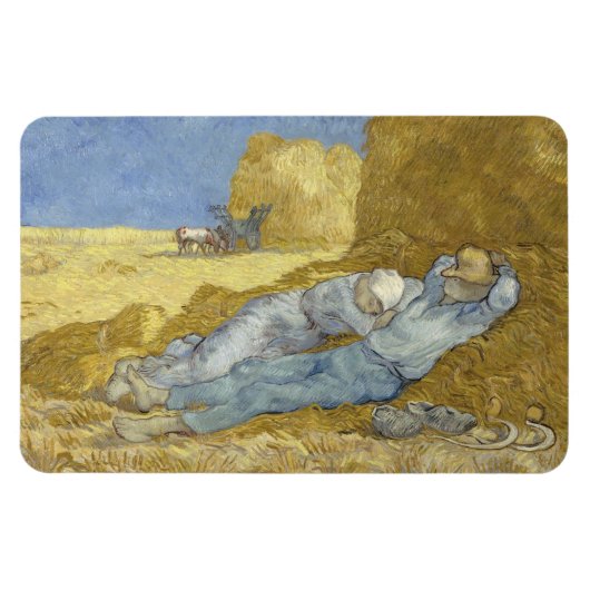 Van Gogh Siesta na Millet Magneet (Horizontaal)