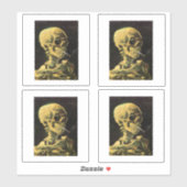Van Gogh, Skelet met sigaret Sticker (Vel)
