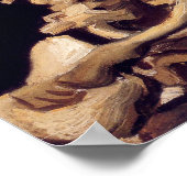Van Gogh Skeleton Schilderend Poster (Hoek)