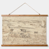 Van Gogh Sketches oogsten de platte Art Wood Wall Hangend Wandkleed (Voorkant)