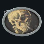 Van Gogh Skull met brandende gordel Gesp<br><div class="desc">Van Gogh Skull met brandende sigarettengordel sluiting. Olieverf op canvas vanaf 1885. De schedel met de brandende sigaret onthult zowel het gevoel van humor van Van Gogh als het gevoel van de macabere. Het werk is de afgelopen decennia in populariteit toegenomen. Een geweldig cadeau voor fans van Van Gogh, schedels,...</div>