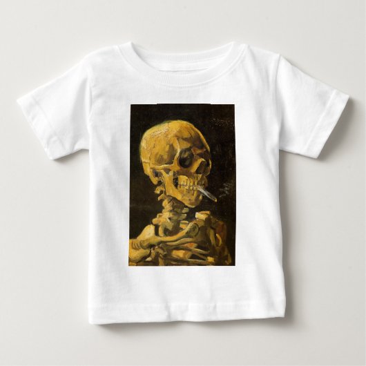 Van Gogh Skull met brandende sigaretten (Voorkant)