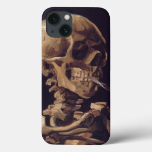 Van Gogh Skull met brandende sigaretten Case-Mate iPhone Case