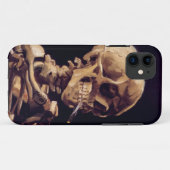 Van Gogh Skull met brandende sigaretten Case-Mate iPhone Case (Achterkant (horizontaal))