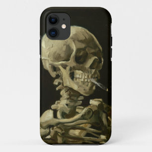 Van Gogh Skull met brandende sigaretten iPhone 11 Hoesje