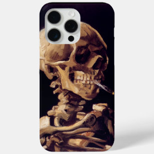 Van Gogh Skull met brandende sigaretten iPhone 15 Pro Max Hoesje
