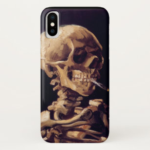 Van Gogh Skull met brandende sigaretten Case-Mate iPhone Case