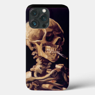 Van Gogh Skull met brandende sigaretten Case-Mate iPhone Case