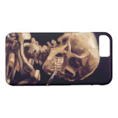 Van Gogh Skull met brandende sigaretten Case-Mate iPhone Hoesje (Achterkant (Horizontaal))