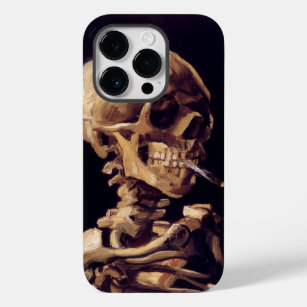 Van Gogh Skull met brandende sigaretten Case-Mate iPhone 14 Pro Hoesje