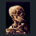 Van Gogh Skull met brandende sigaretten Poster<br><div class="desc">Bekende Van Gogh Skull met het verbrande poster.</div>