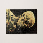 Van Gogh Skull met Burning Cigarette Puzzle Legpuzzel (Horizontaal)