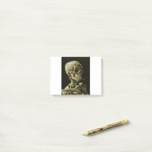van gogh Skull Post-it® Notes (Op bureau)