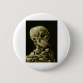 van gogh Skull Ronde Button 5,7 Cm (Voorkant)