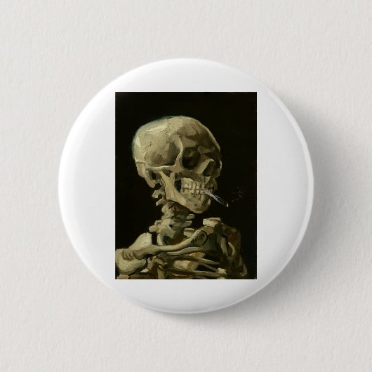 van gogh Skull Ronde Button 5,7 Cm (Voorkant)
