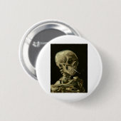 van gogh Skull Ronde Button 5,7 Cm (Voorkant /achterkant)
