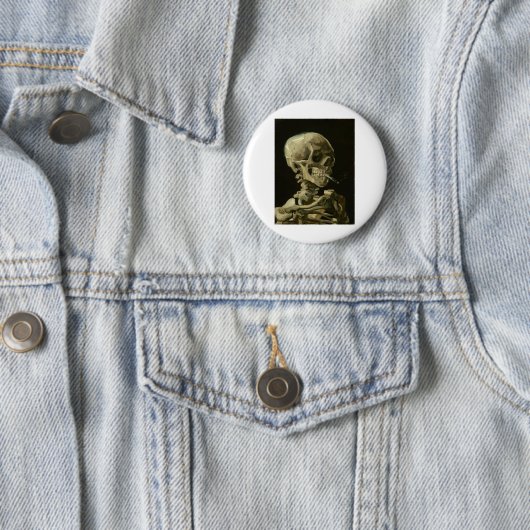 van gogh Skull Ronde Button 5,7 Cm (In situ)