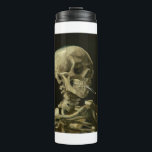 van gogh Skull Thermosbeker<br><div class="desc">"van gogh Skull", "skeleton rooksigaret", calavera, "van gogh", "van gough", "Day of the Dead", "dia de los muertos", schedel, skelet, "skelet brandend sigaret"</div>
