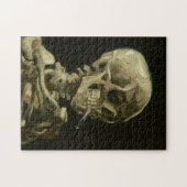 Van Gogh Skull van een Skelet met Burning Cigarett Legpuzzel (Horizontaal)