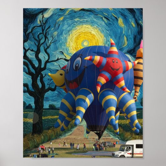 Van Gogh sky Poster (Voorkant)