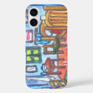 Van Gogh slaapkamer mini iPhone 16 Hoesje