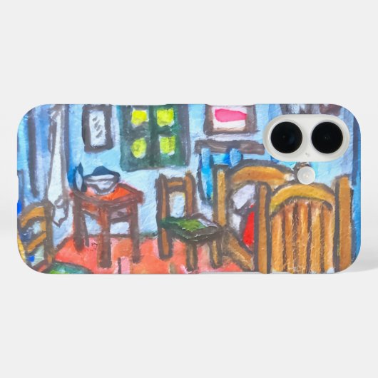 Van Gogh slaapkamer mini Case-Mate iPhone Case (Achterkant (horizontaal))