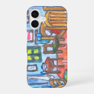 Van Gogh slaapkamer mini iPhone 16 Hoesje