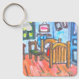 Van Gogh Slaapkamer mini Sleutelhanger
