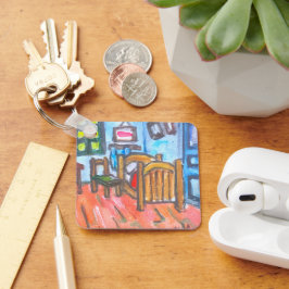 Van Gogh Slaapkamer mini Sleutelhanger