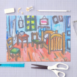 Van Gogh Slaapkamer mini Tissuepapier