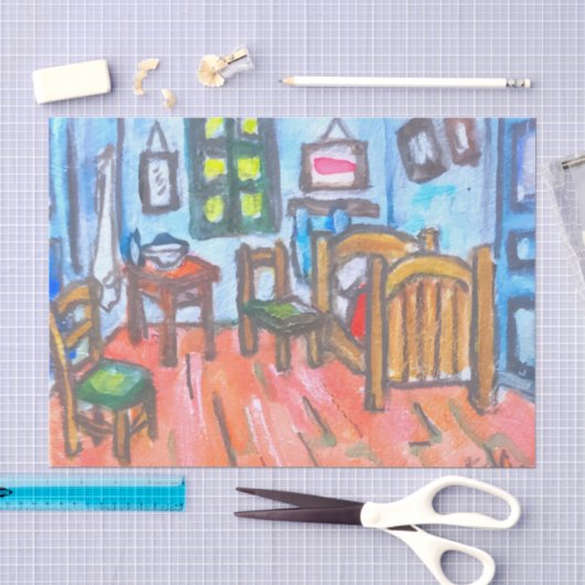 Van Gogh Slaapkamer mini Tissuepapier (Craft)