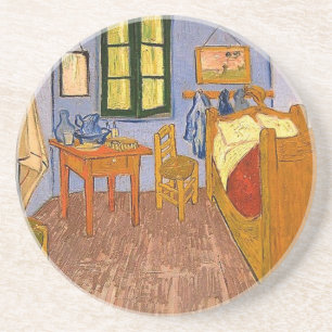 Van Gogh Slaapkamer Zandsteen Onderzetter