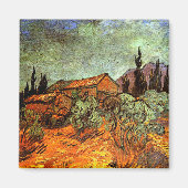 Van Gogh - Snowy Landscape Magneet (Voorkant)