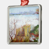 Van Gogh-Snowy Landscape with Arles in Background Metalen Ornament (Links)
