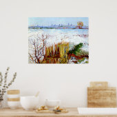 Van Gogh-Snowy Landscape with Arles Poster (Keuken)