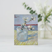 van Gogh Spring Flowering Almond in een glas Briefkaart (Staand voorkant)