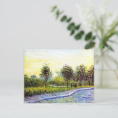 Van Gogh - Square Saint-Pierre op Sunset, fijne ku Briefkaart (Staand voorkant)