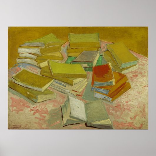 Van Gogh - Stapels Franse romans Poster (Voorkant)